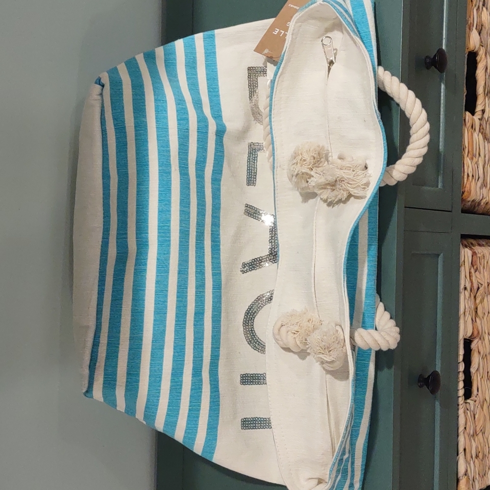 Mabelle Tote Beach Bag NWT - Picture 4 of 6